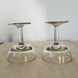 Set of 2 old champagne glasses