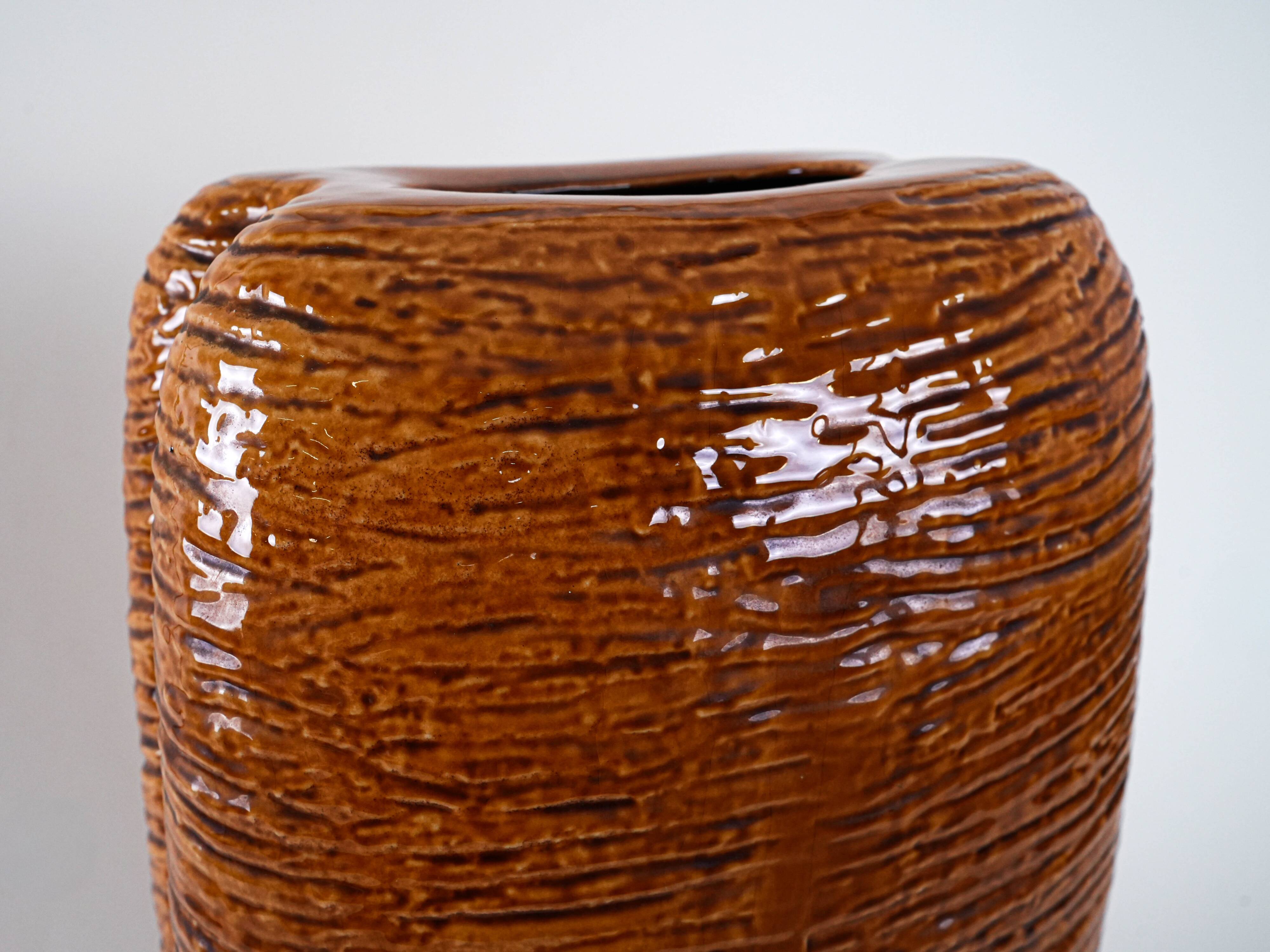 Stoneware vase, West Germany, 1970s, manufactured by Carstens Tönnieshof