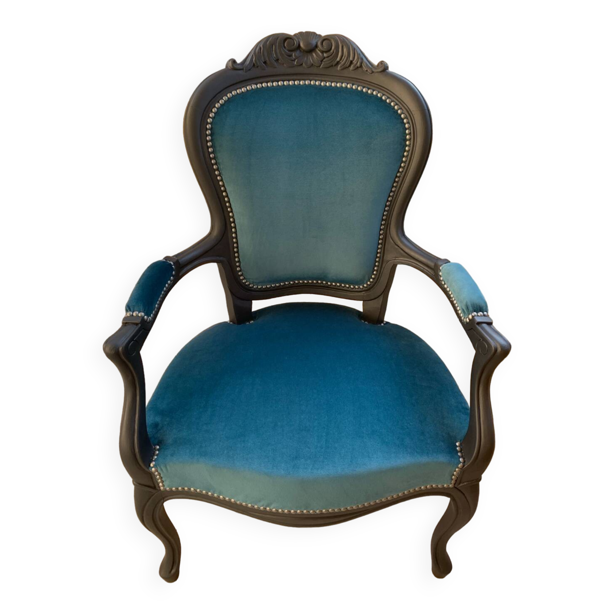 Duck blue armchair