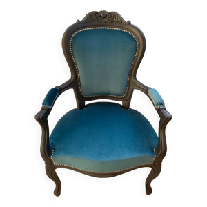 fauteuil cabriolet bleu