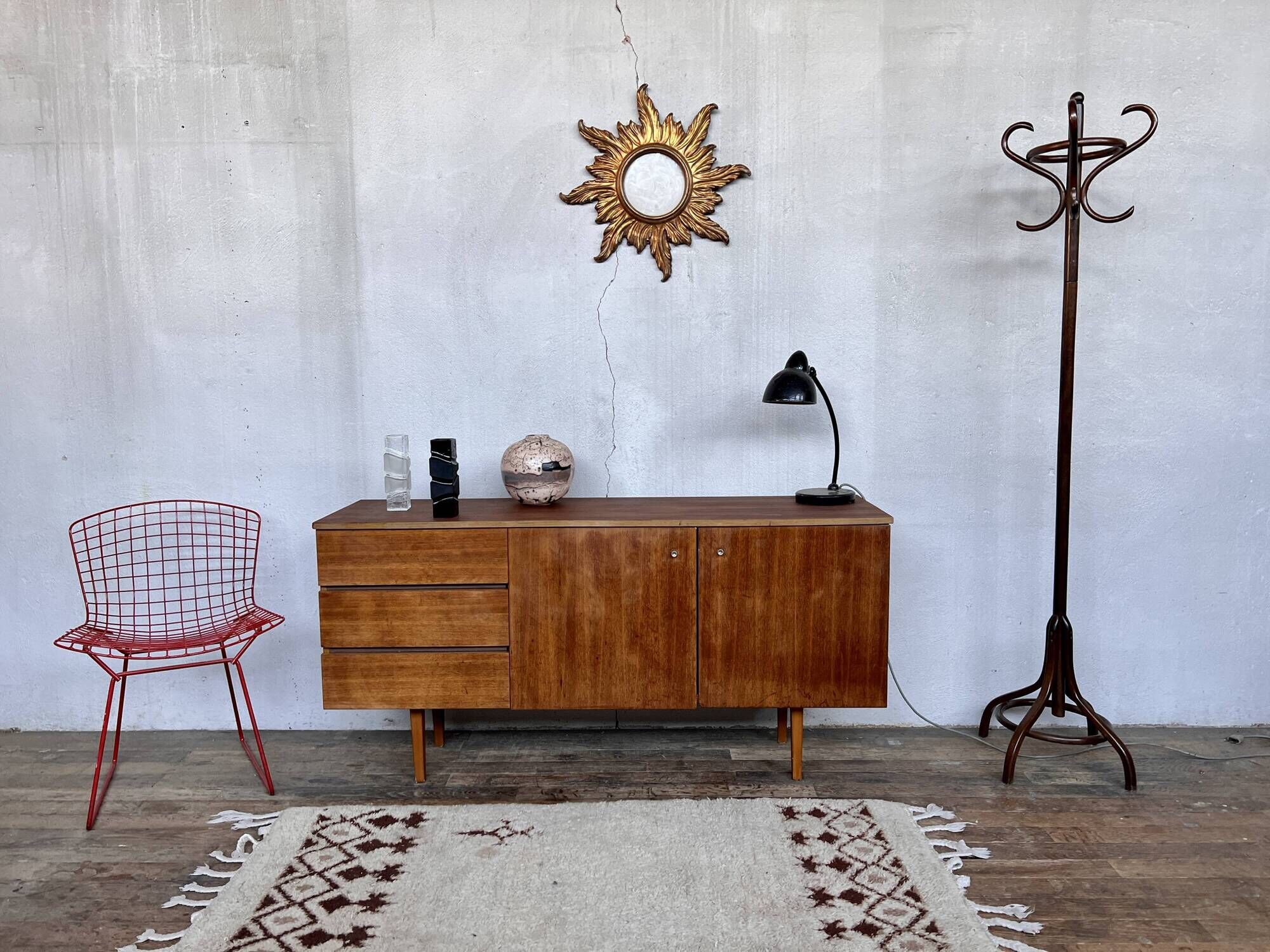 VINTAGE ENFILADE BAHUT TV STAND HIFI LEGRAND SCANDINAVE 1950