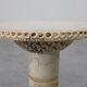 Carved alabaster pedestal with engraved figures, Italy ca. 1900