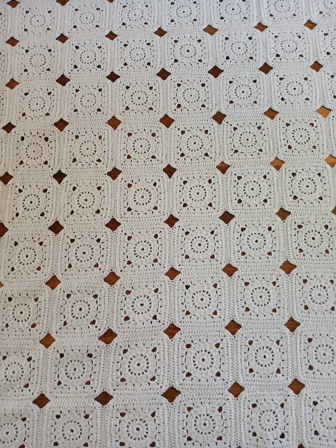 2 antique handmade crochet bedspreads