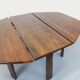 Vintage brutalist hexagonal dining table made of oak from the 1950s.