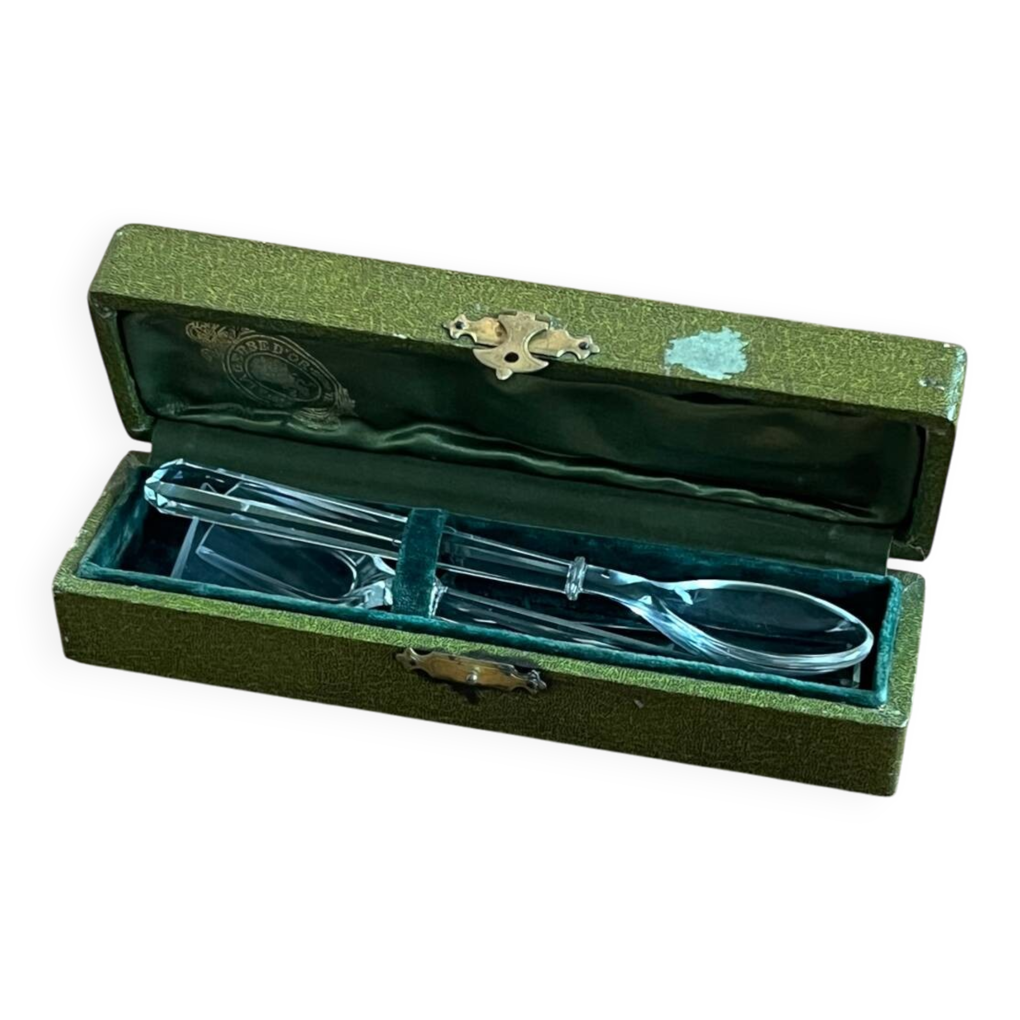 Glass cutlery for sweets