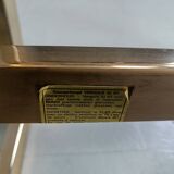 Table basse plaquée or 23 carats, années 1970