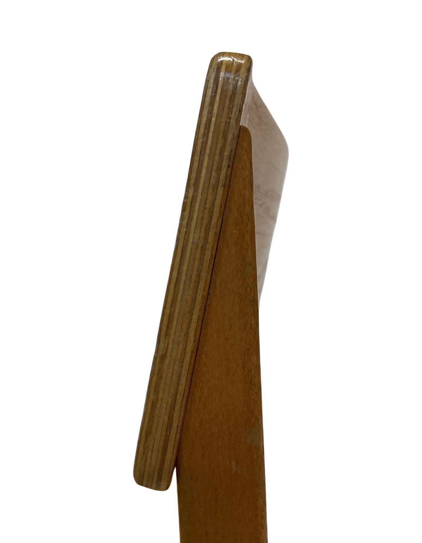 Vintage wooden chair 1980s minimalist design unique