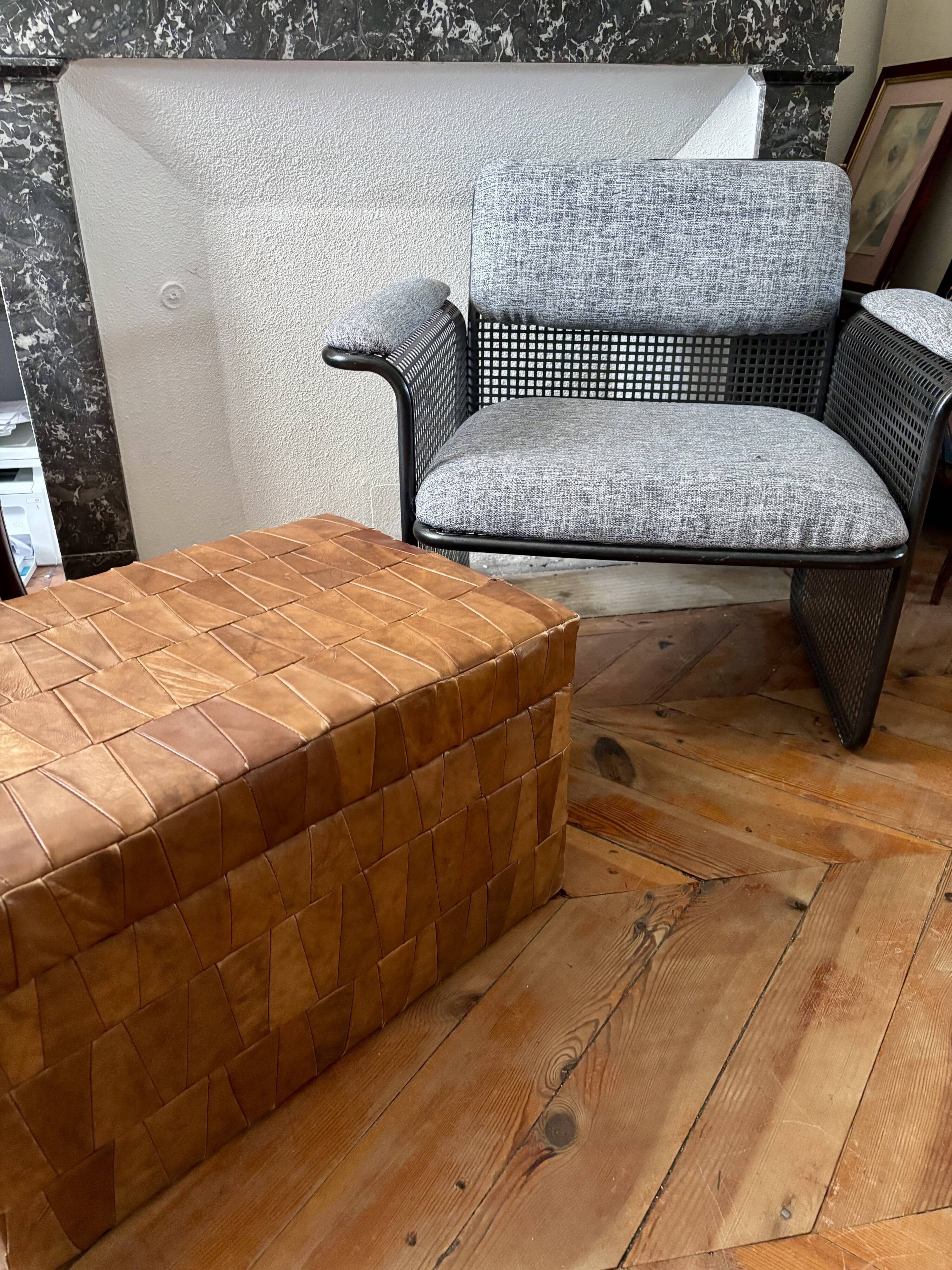 Vintage rattan chiffonier chest of drawers 1970