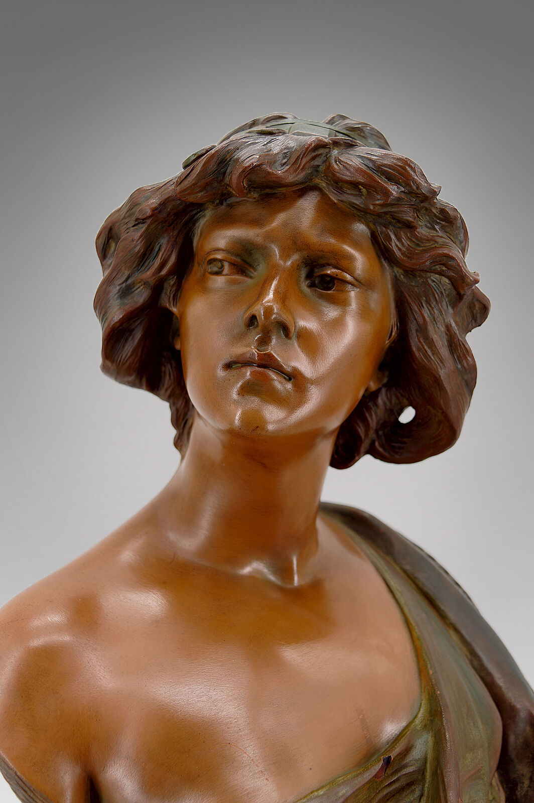 Terracotta bust of Judith by Ricardo Aurilli, circa 1900-1910