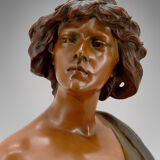 Terracotta bust of Judith by Ricardo Aurilli, circa 1900-1910