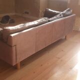 Grey leather sofa