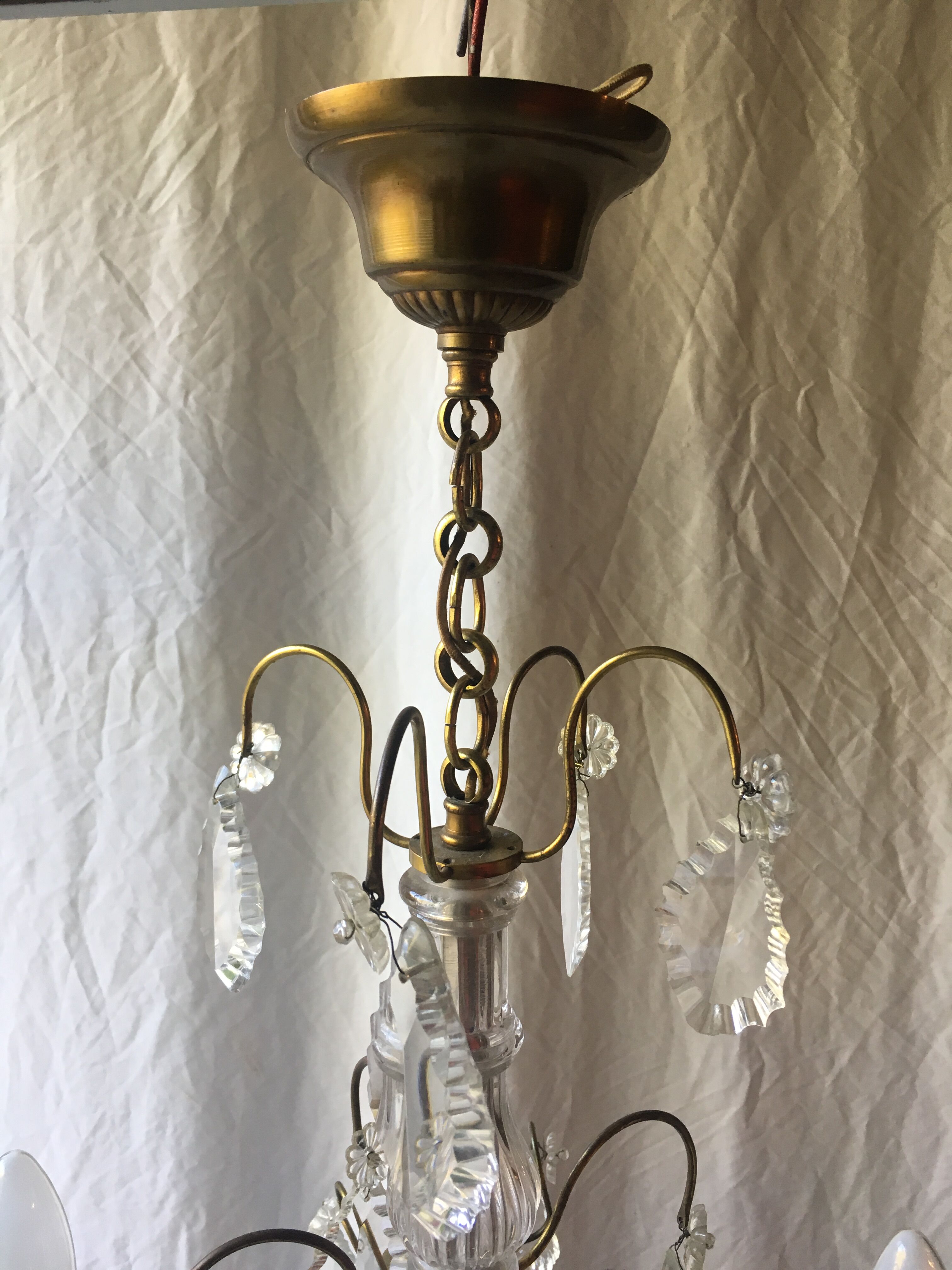 Lustre à pampilles style Louis XV