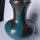 Vase en grès de Puisaye signé Jean Pointu
