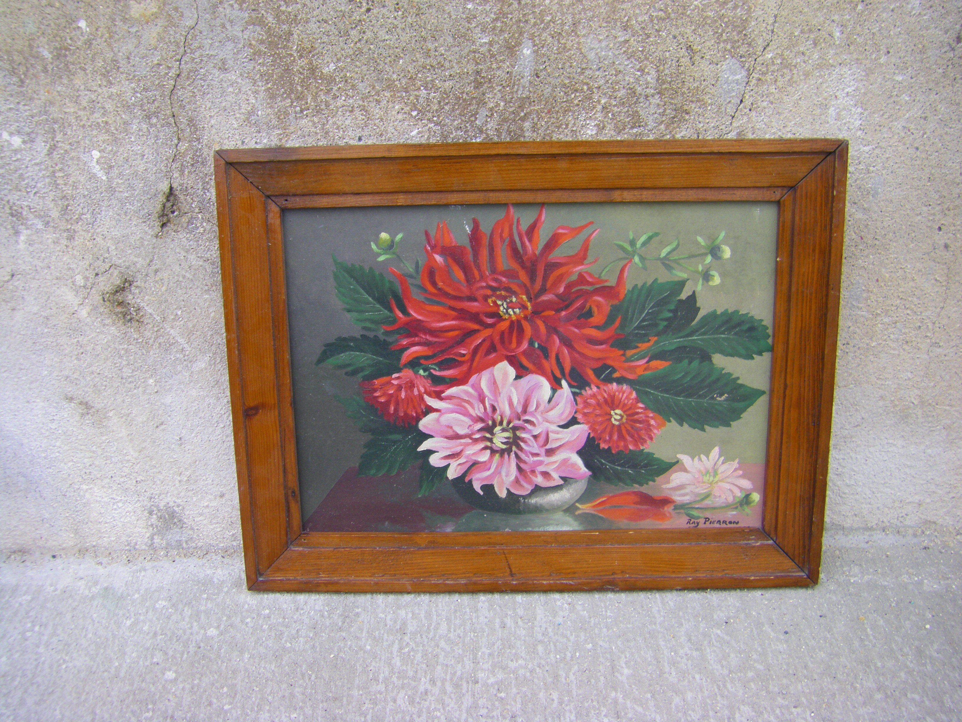 Painting Dahlia 'Eisenhower'