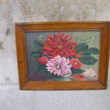 Painting Dahlia 'Eisenhower'