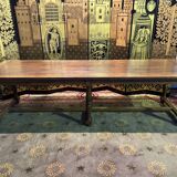 Table de ferme en chêne de style Louis XIII