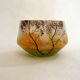 Small Art Nouveau enameled landscape vase/pot