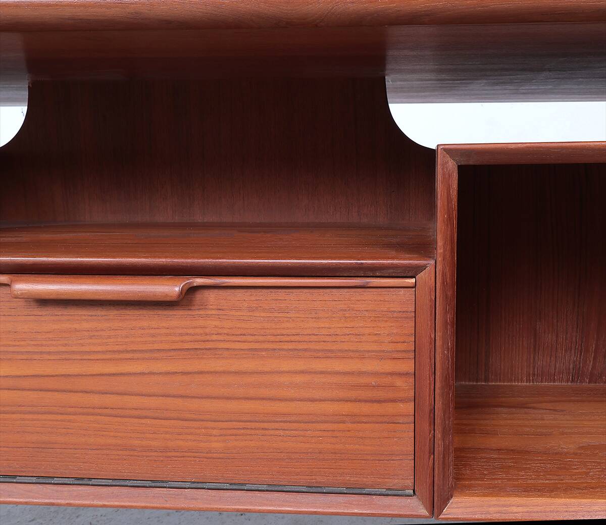Omann Jun teak desk model 75, 1960s