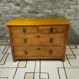 Solid walnut chest of drawers from the 1960s.