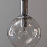 Glass ball pendant light by See Delmas, France circa 1970