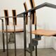 4 old raw design chairs Karl Friedrich Forster model Trix KFF postmodern 70s/80s