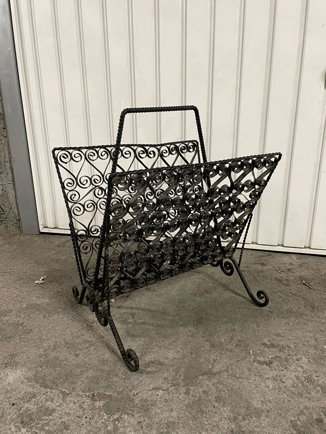 Wrought iron magazine door from the 50s