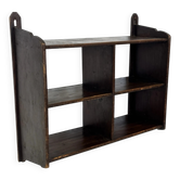 Étagère murale en bois vintage en chêne au design brutaliste minimaliste