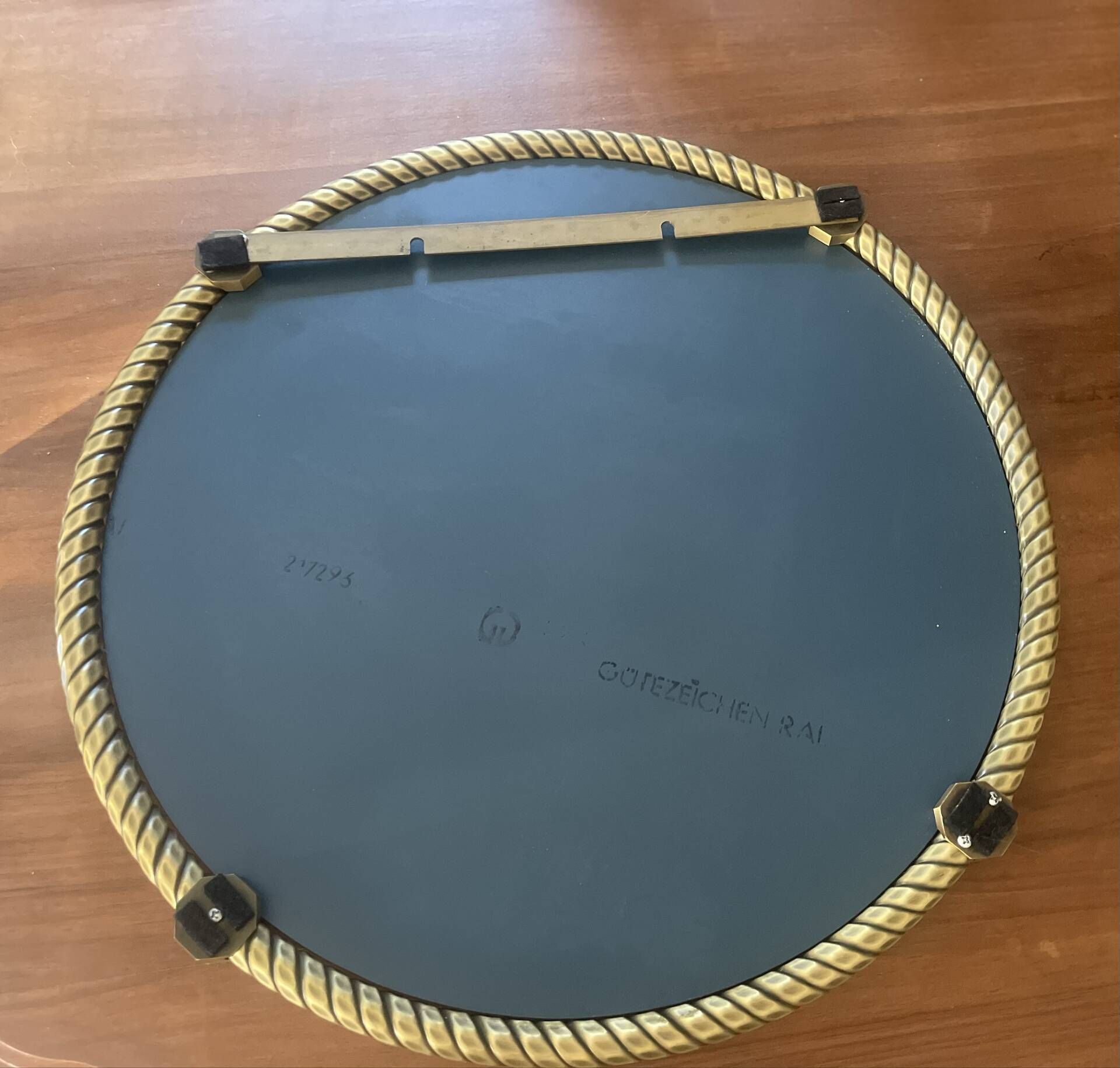 Vintage Twisted Brass Mirror ø 5