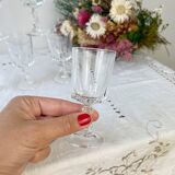 6 verres à eau cristal d'arques modèle louvre