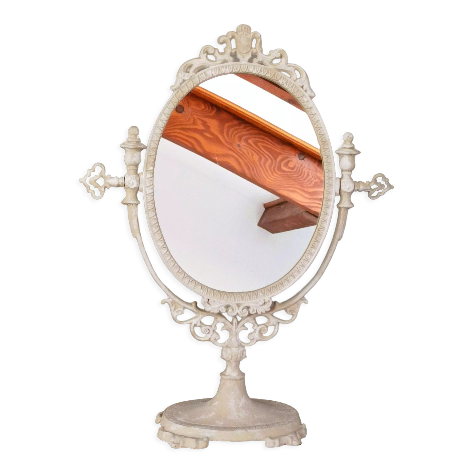 White table psyche mirror