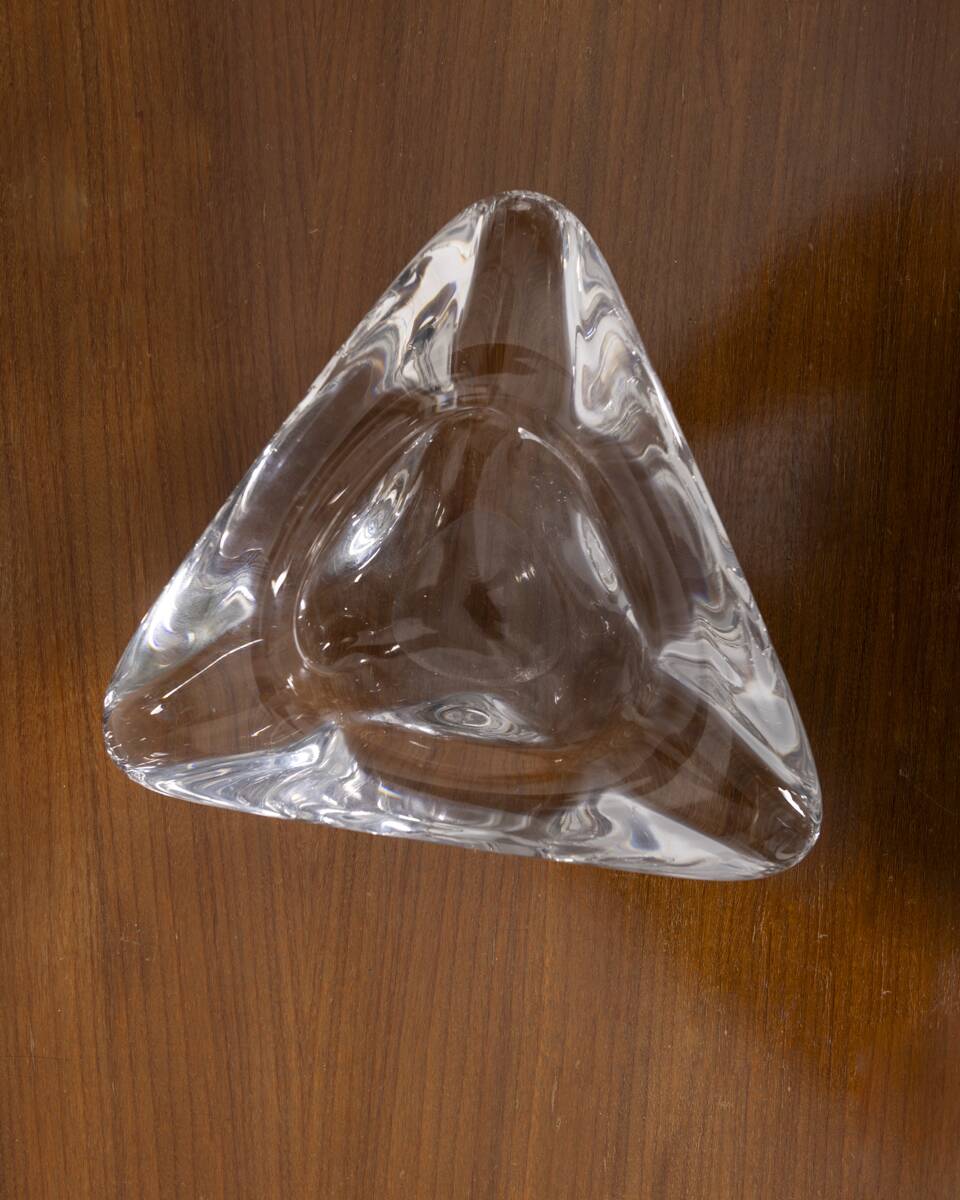 Vintage 1970s Italiandesign crystal ashtray