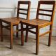 2 chaises bistrot reconstruction "Gabriel" 1945