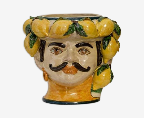 Vase citron petit homme