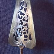 Silver and vermeil openwork art nouveau pie server