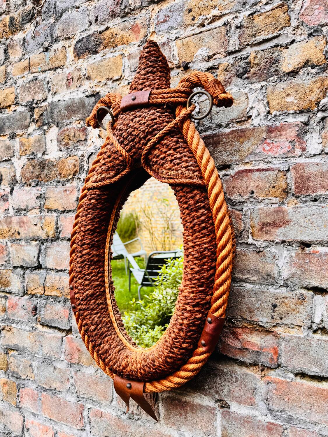 Audoux Minet vintage rope mirror