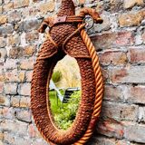 Audoux Minet vintage rope mirror