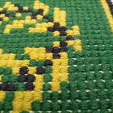 Tapis berbère ancien vert