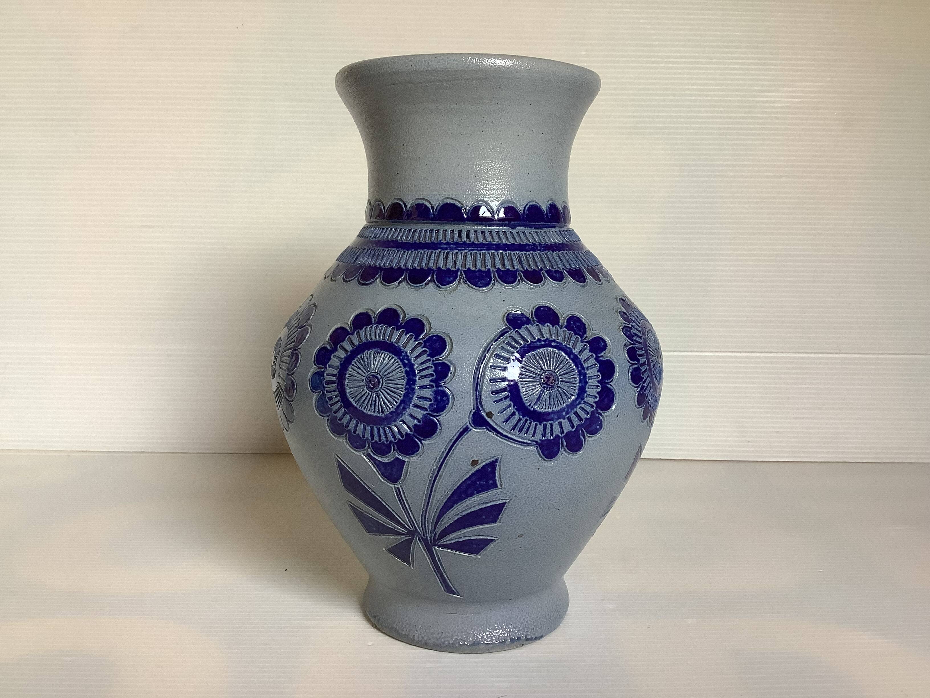 Rock sandstone flower vase Jules Jacquemart Belgium