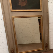 Louis XVI style Trumeau in patinated and gilded wood