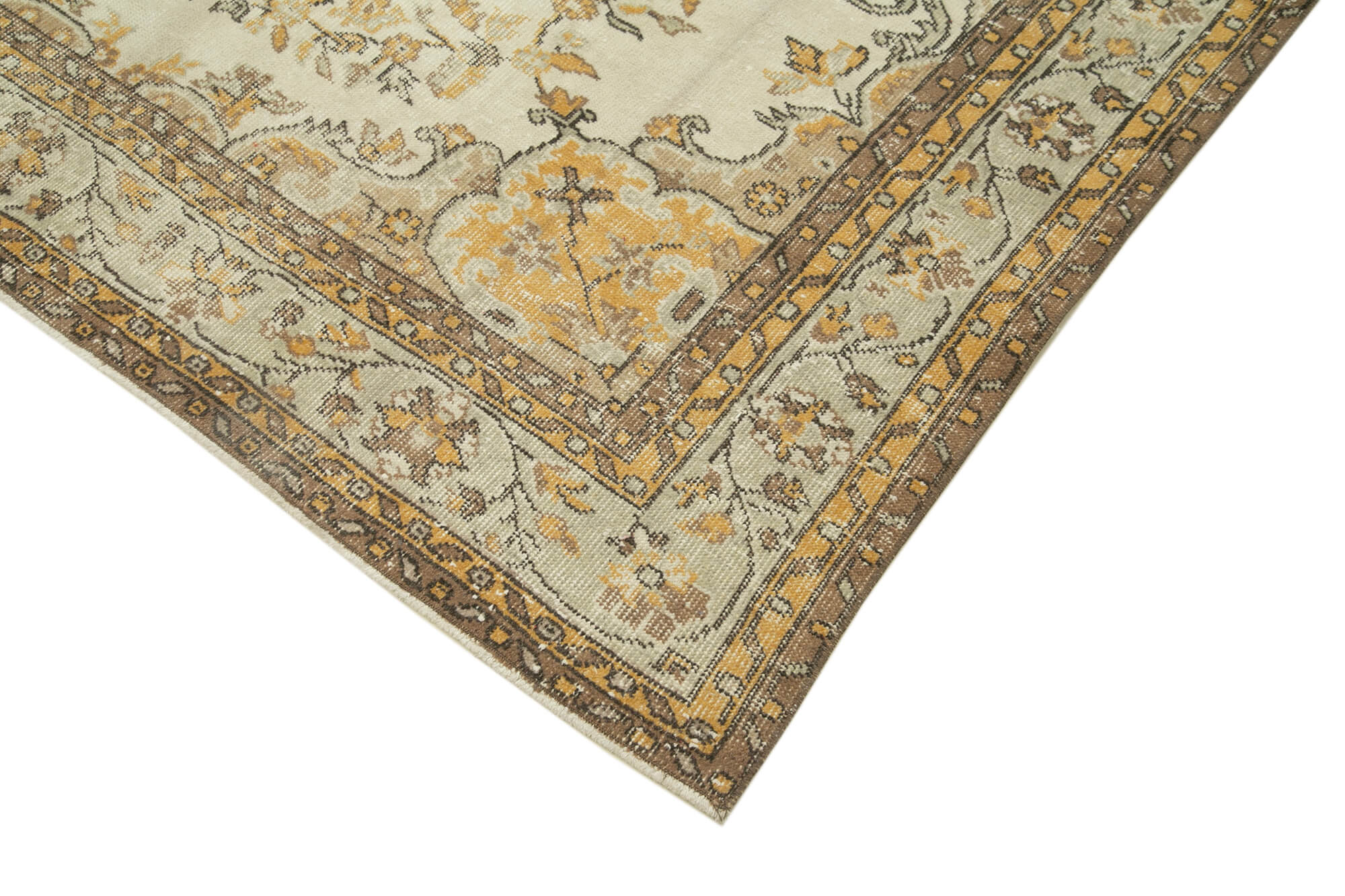 Handwoven Unique Anatolian Beige Rug 182 cm x 291 cm