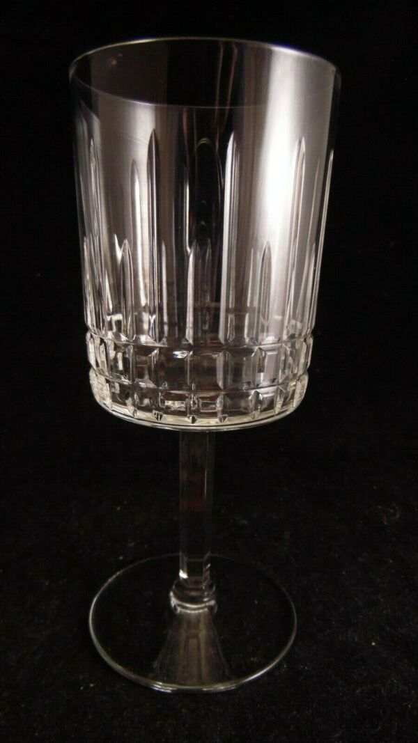 Service de 6 verres à eau en cristal de Vannes Sèvres modèle style Nancy