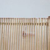 Vintage 3-panel bamboo screen, 1980s