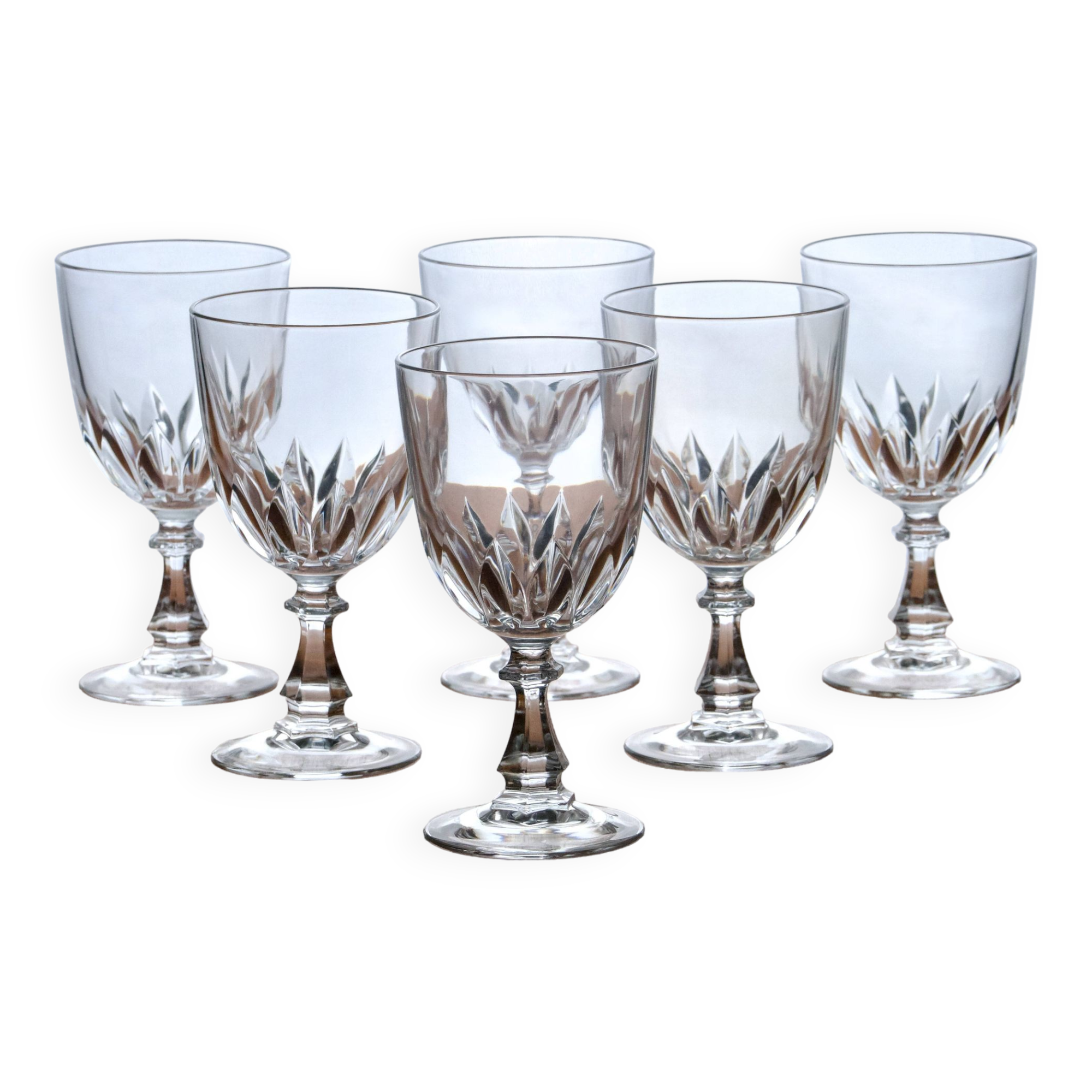 6 Arques crystal glasses “Luxembourg” collection
