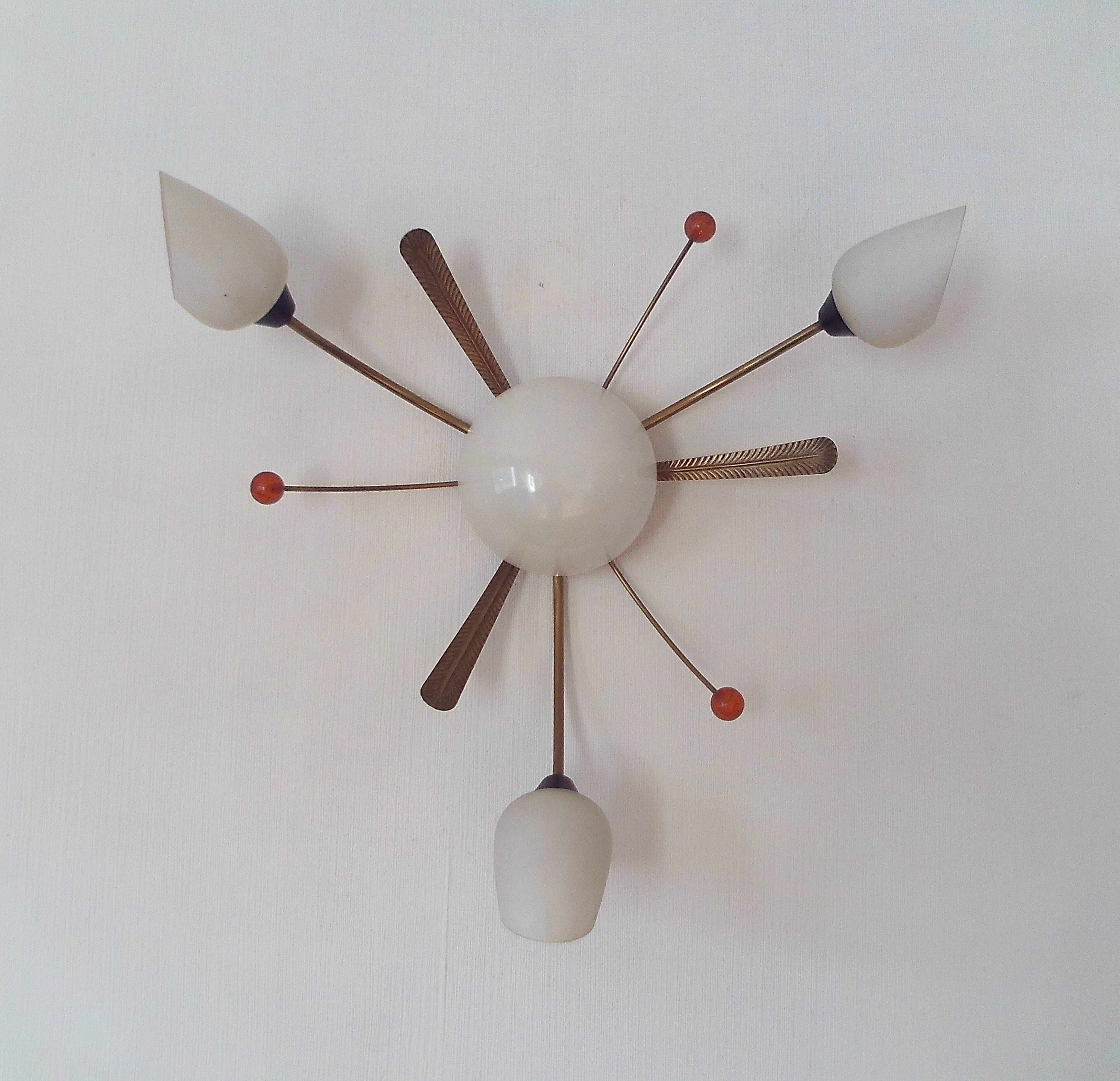 large pair of 1960 wall lights