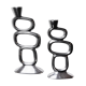 Pair of circle candlesticks by Matthew Hilton, England, 1980
