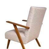 Set of 2 vintage bouclé armchairs