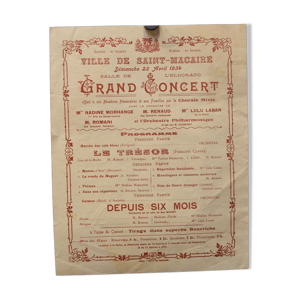 Affiche Grand Concert