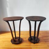 Paire de consoles Art déco en bois