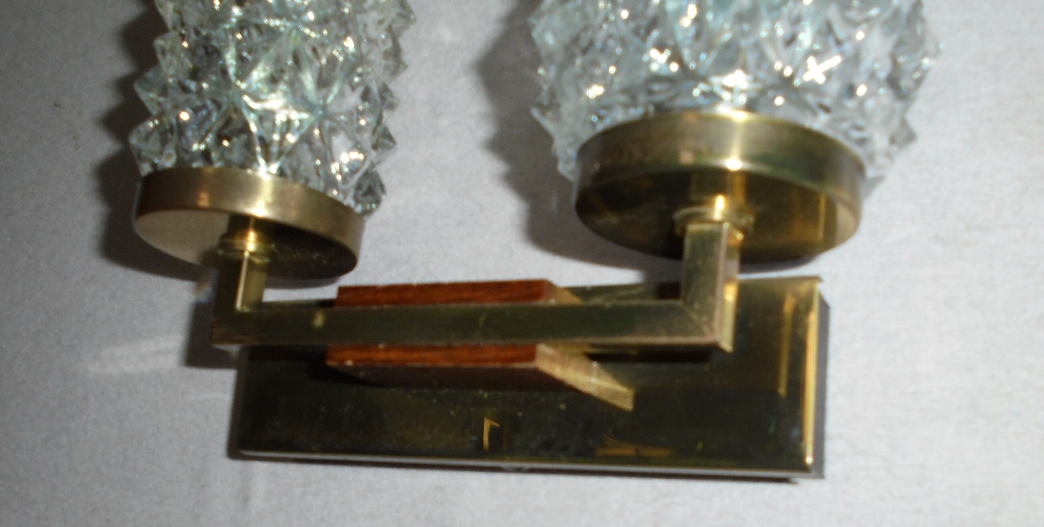 Pair of Scandinavian wall lamps from the 70s