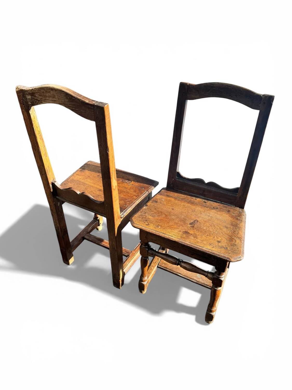 Paire de chaises lorraines XVIIIe siècle
